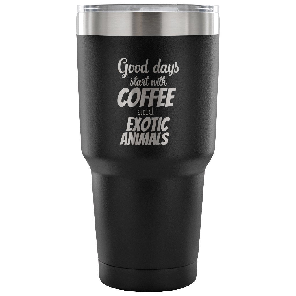 Coffee and exotic animals 30oz Vacuum Tumbler
