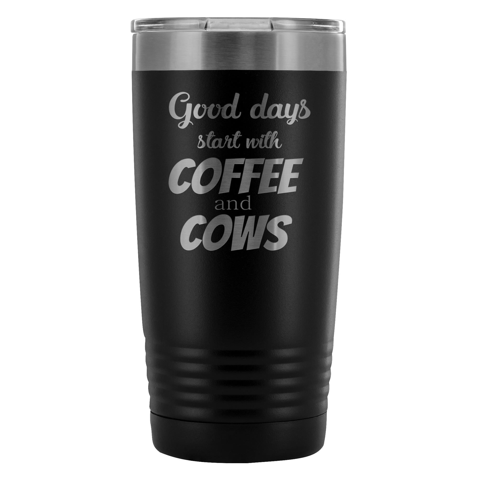 Coffee and cows 20oz Vacuum Tumbler