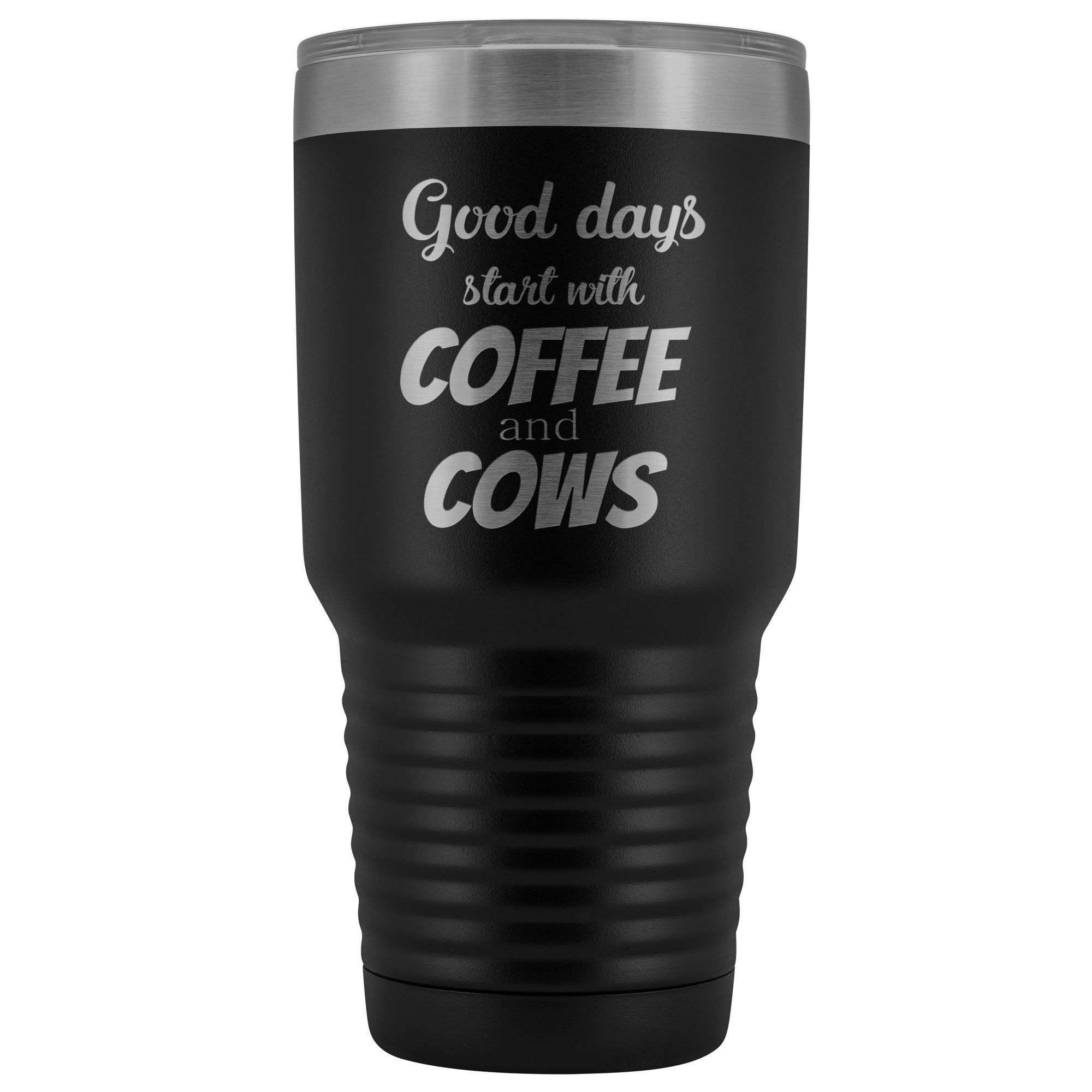 Coffee and cows 30oz Vacuum Tumbler