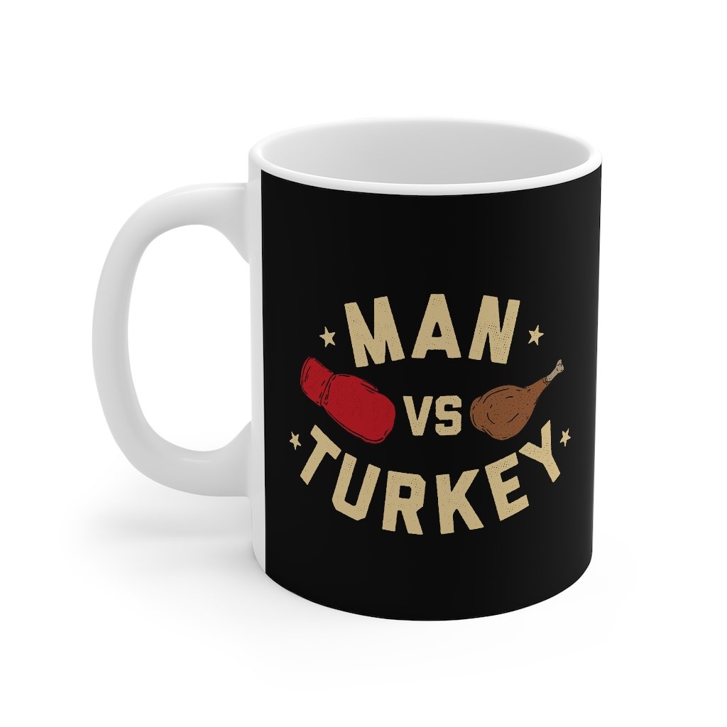 Man vs. Turkey Coffee Mug