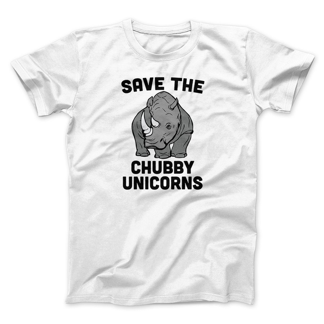Save The Chubby Unicorns Funny Men/Unisex T-Shirt