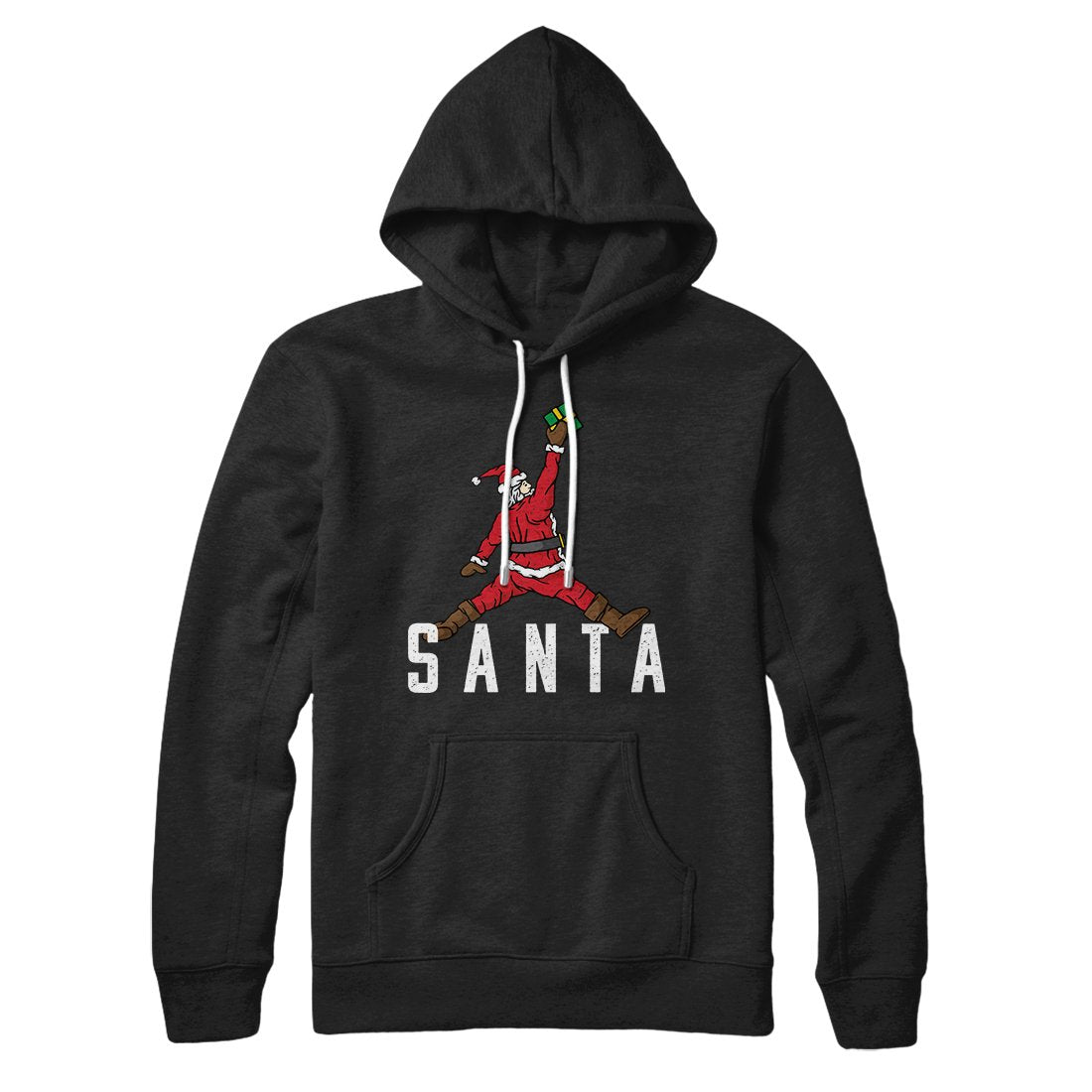 Air Santa Unisex Pullover Hoodie - Cotton Polyester Blend, Hood, Kangaroo Pocket