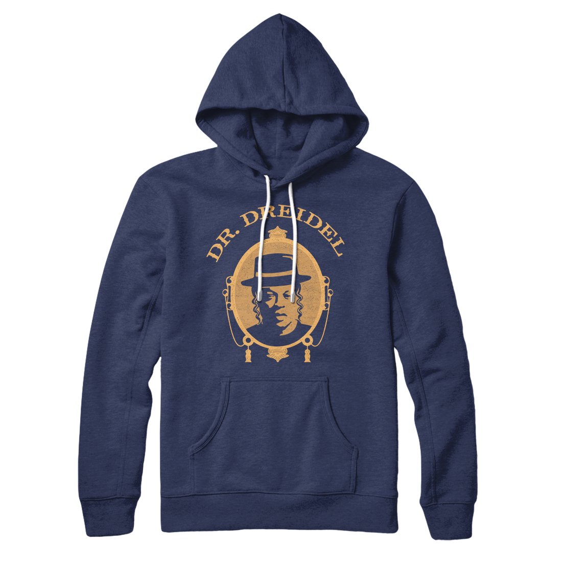 Dr. Dreidel Unisex Cotton Polyester Pullover Hoodie with Hood and Kangaroo Pocket