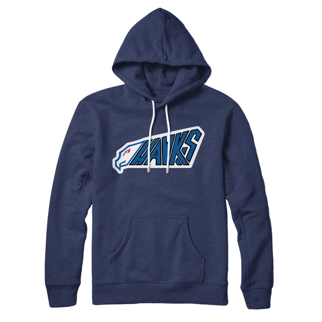 HAWKS Unisex Cotton Polyester Pullover Hoodie with Hood and Kangaroo Pocket