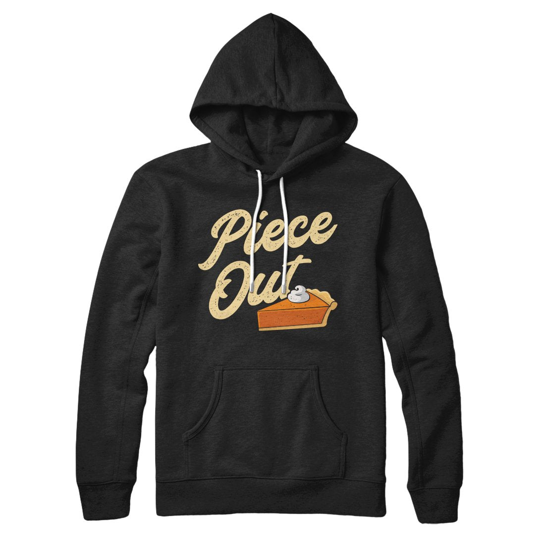Piece Out Unisex Pullover Hoodie - Cotton Polyester Loose Fit with Drawcords Kangaroo Pocket