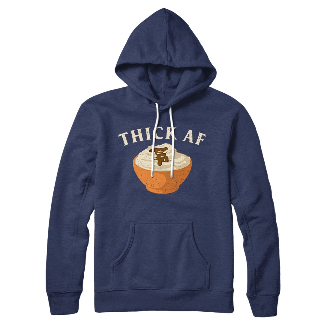 Thick Unisex Pullover Hoodie - Cotton Polyester Loose Fit